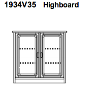 Rosenborg Highboard 110 x 38 / 35,5 x 106,5 cm by Dyrlund