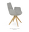 Eiffel Arm Pyramid Swivel Dining Chair by Soho Concept