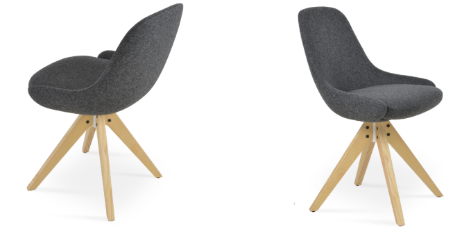 Gazel Pyramid Swivel Dining Chair by Soho Concept