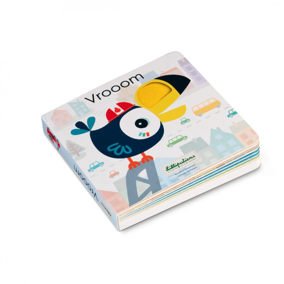 Vroom Vroom Touch and Sound Book by Lilliputiens