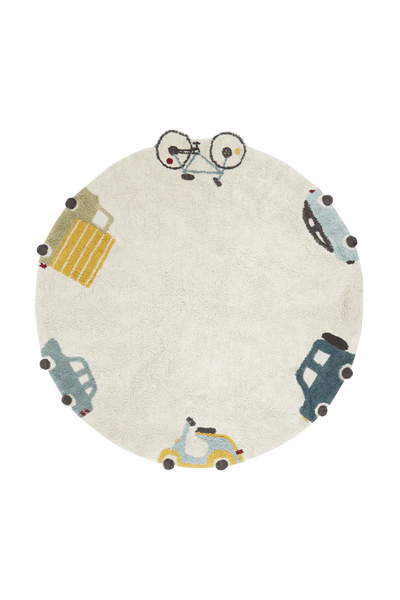 Washable Wheels Rug by Lorena Canals