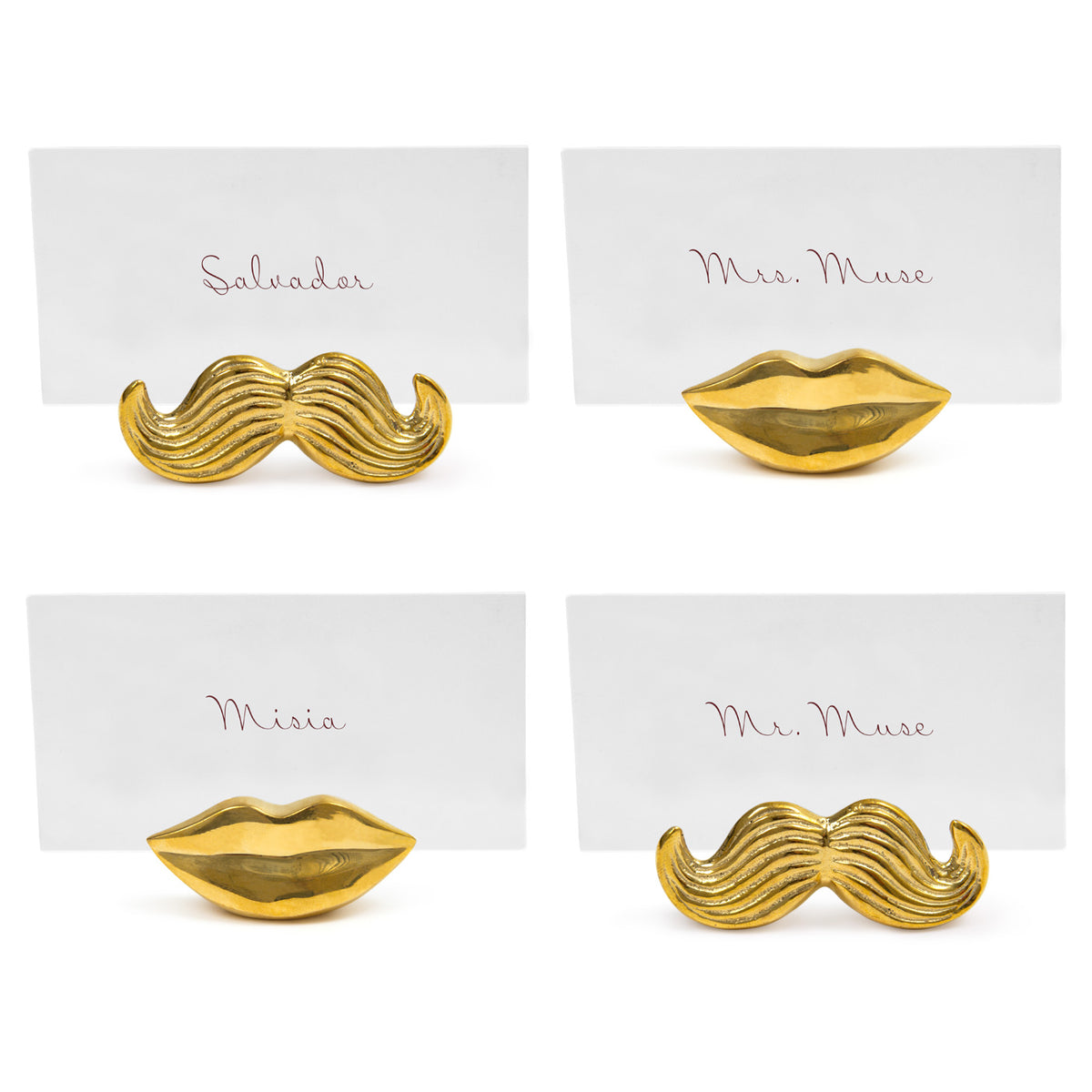 Mr. & Mrs. Muse Placecard Holders by Jonathan Adler