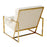 Channeled Goldfinger Lounge Chair by Jonathan Adler