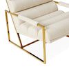 Channeled Goldfinger Lounge Chair by Jonathan Adler