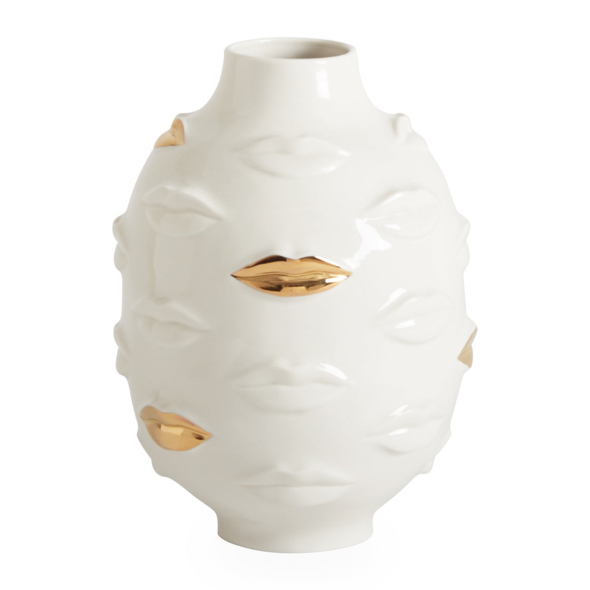 Gilded Muse Gala Round Vase by Jonathan Adler