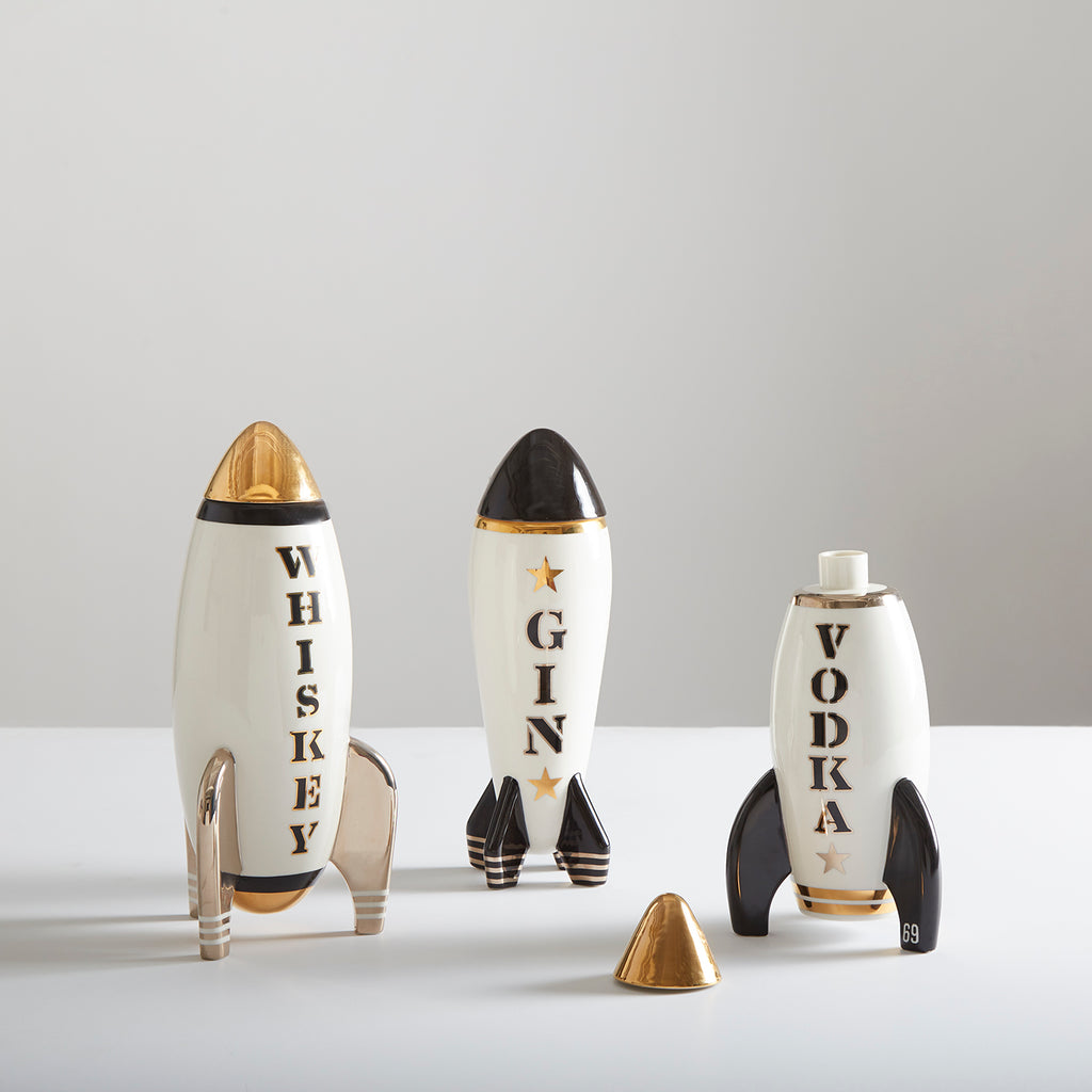 Rocket Decanters by Jonathan Adler Gin, Vodka, Whiskey — The