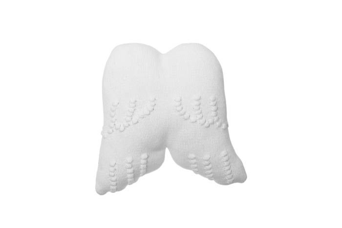 Angel Wings Knitted Cushion by Lorena Canals