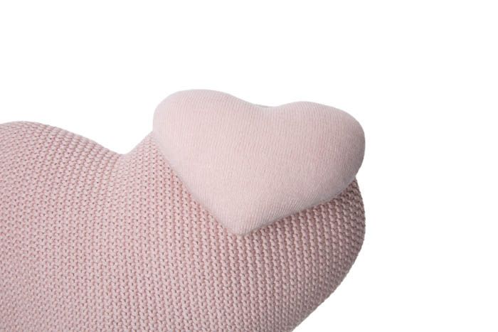 Knitted Love Cushion by Lorena Canals