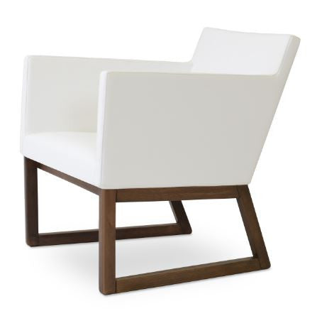 Harput Wood Lounge Sled Chair by Soho Concept