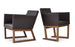 Harput Wood Lounge Sled Chair by Soho Concept