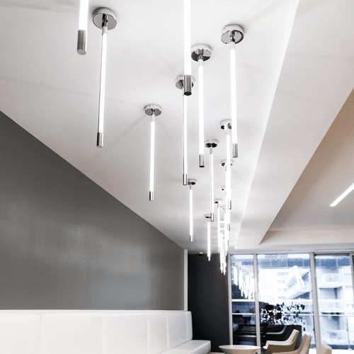 Thin LED Vertical Suspension by Viso (Made in Canada)