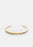 Opaque Objects Cuff - Matte Gold Plated by Skultuna