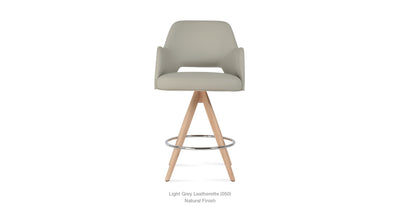 Marash Arm Pyramid MW Stool by Soho Concept, modern seating with armrests and pyramid-shaped base, in a sleek design.