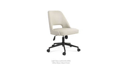 Marash office chair by Soho Concept featuring ergonomic seating with black upholstery and chrome base for modern workspace comfort.
