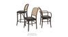 Soho Concept Rumi bentwood stool showing the elegant curved wooden seat and sleek design for modern seating.