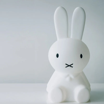 Large Miffy Lamps by Mr. Maria, kids' bedside or nursery light with a playful white bunny design, ideal for children's rooms.