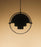 Gubi Multi Lite Pendant lighting fixture with multiple adjustable glass shades hanging from a sleek metal frame.
