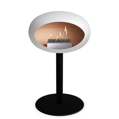 Le Feu Steel Low Dome - White by Le Feu