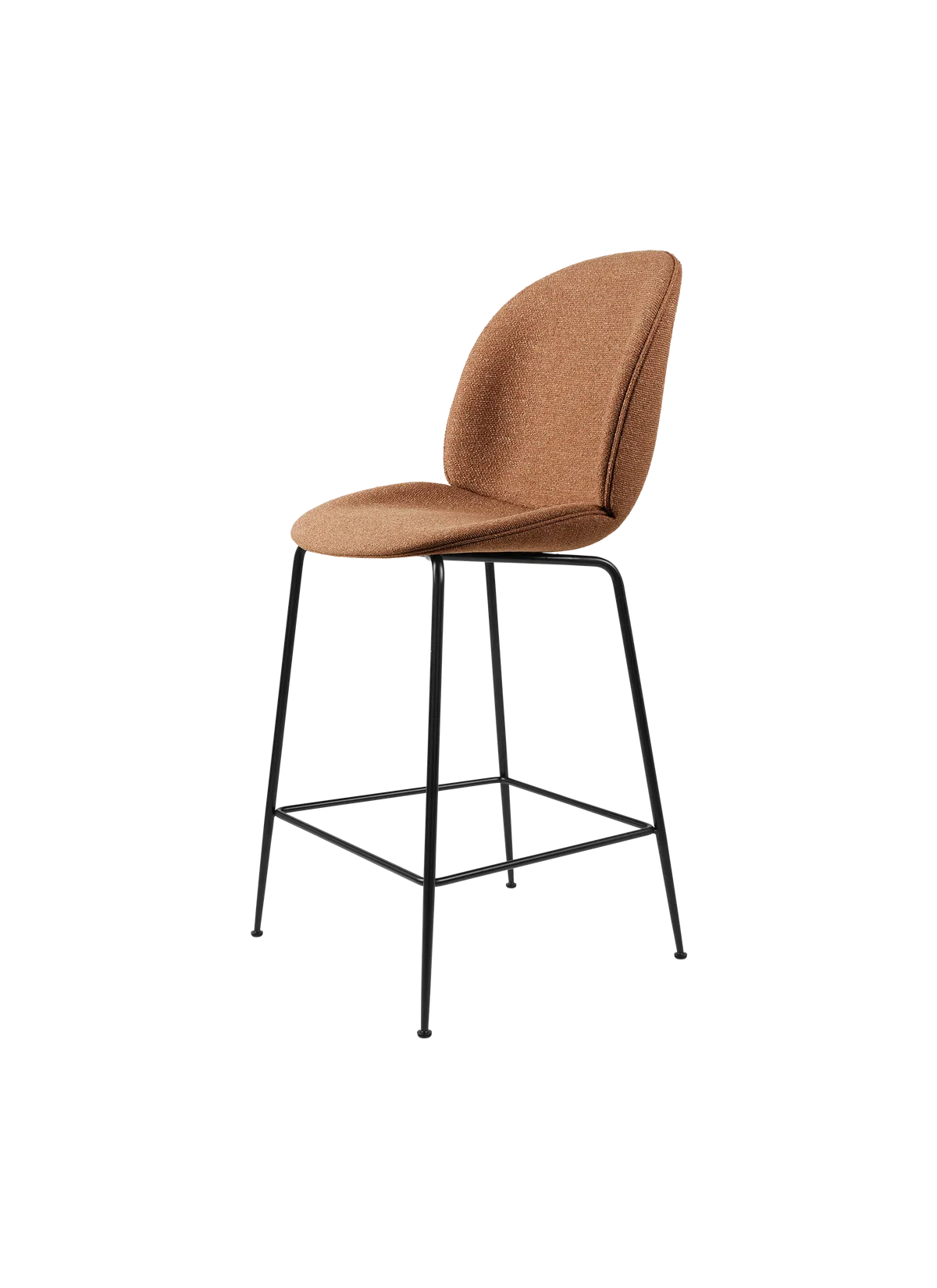 Beetle Counter Chair - Fully Upholstered - Conic Base by Gubi