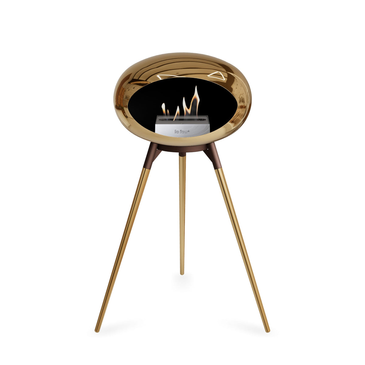 Le Feu Ground High Dome - Chromed Rose Gold by Le Feu