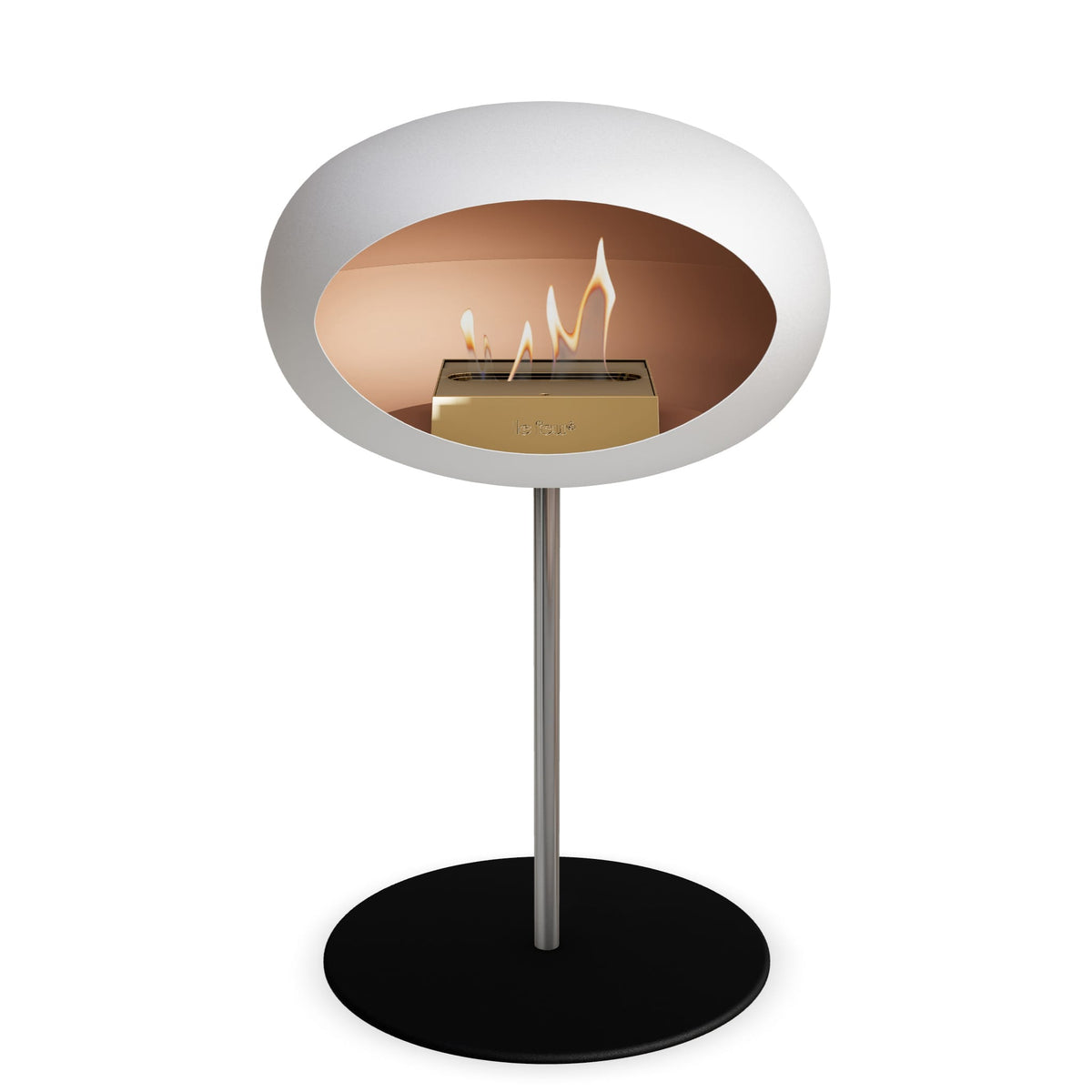 Le Feu Steel Low Dome - White by Le Feu