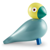 Colorful Kay Bojesen Songbird Collection kids toy, handcrafted wooden bird figurine with vibrant painted details.