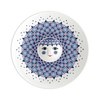 Olga Dish, Blue, Ø: 13" by Bjørn Wiinblad