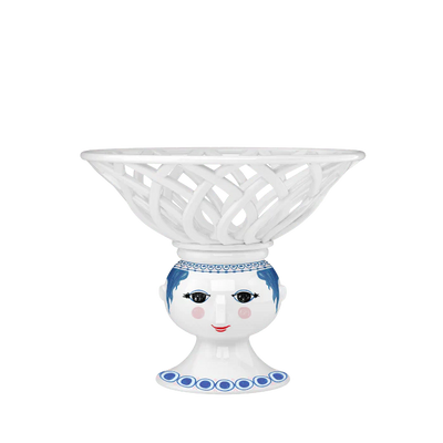 Dora Fruit Bowl, Blue, Ø: 9.8" by Bjørn Wiinblad