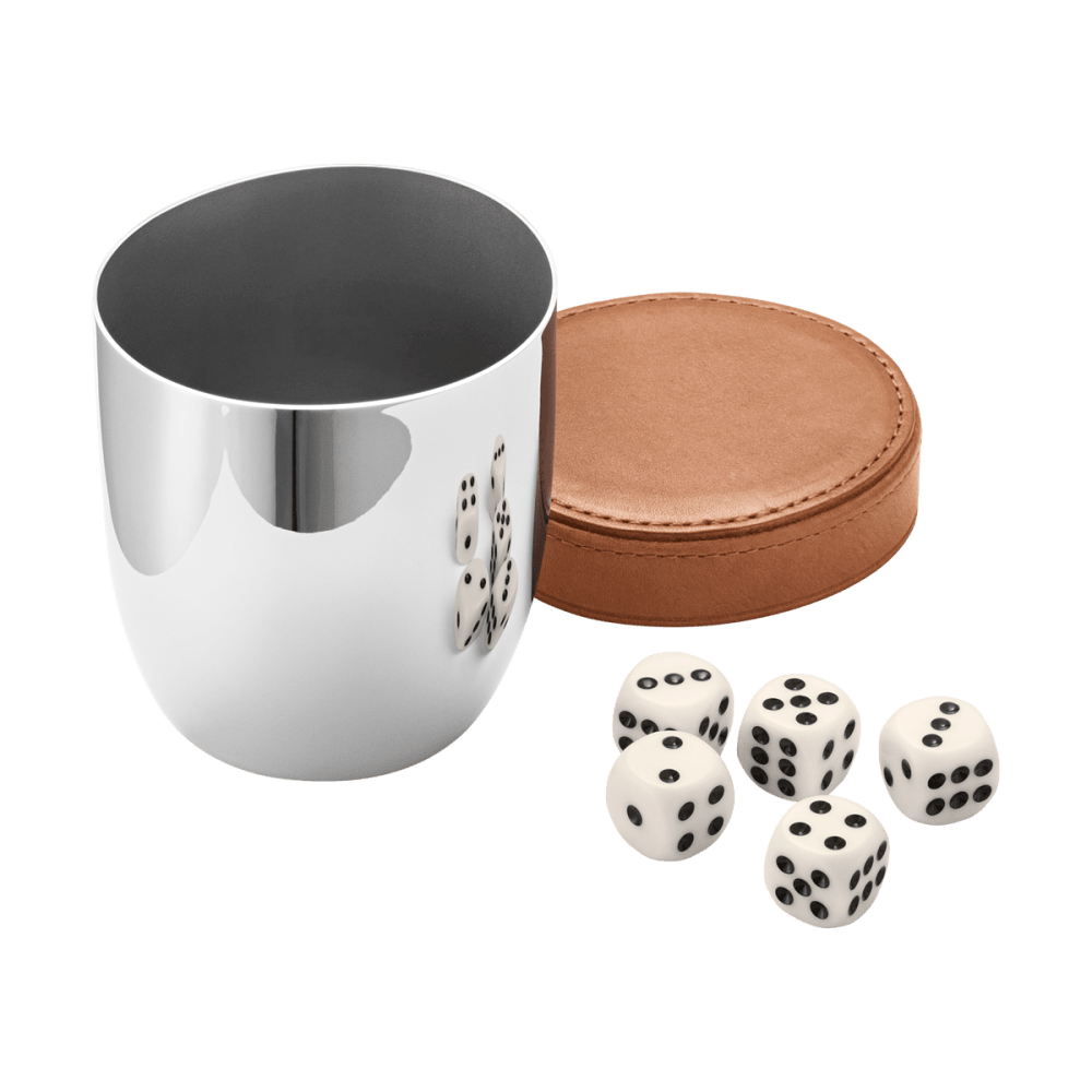 Sky Dice Cup and Dice by Georg Jensen