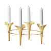 Bloom Taper CandleHolder Gold by Georg Jensen