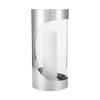 Chrome Contours Candleholder - Tall by Georg Jensen