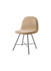 GUBI 3D Dining Chair - Front Upholstered, Center base by Gubi