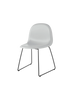 GUBI 3D Dining Chair - Un-Upholstered, Sledge base by Gubi