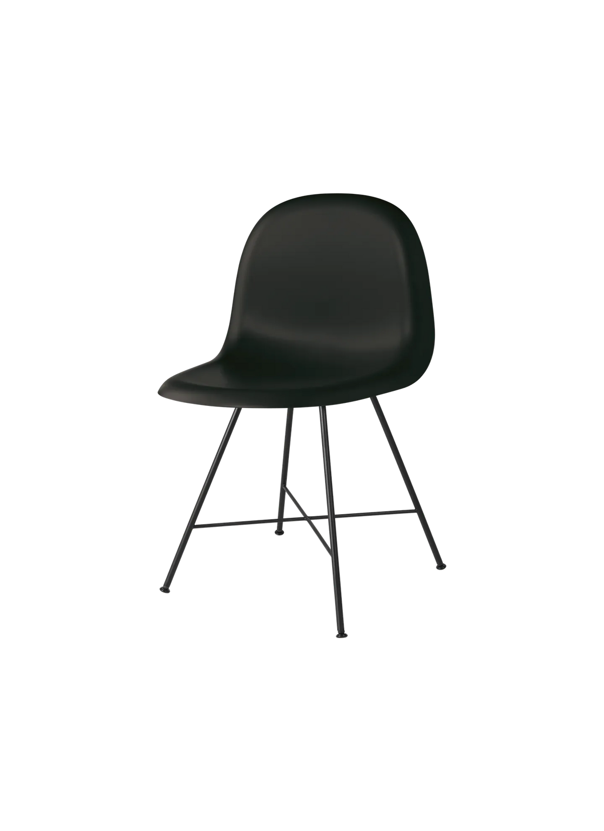 GUBI 3D Dining Chair - Un-Upholstered, Center base by Gubi