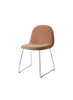 GUBI 3D Dining Chair - Front Upholstered, Sledge base by Gubi