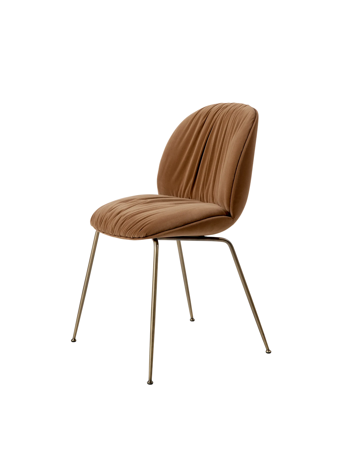 Beetle Soft Dining Chair - Fully Upholstered, Conic base by Gubi