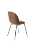 Beetle Soft Dining Chair - Front Upholstered, Conic base, Veneer Shell by Gubi