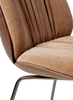 Beetle Soft Dining Chair - Front Upholstered, Conic base, Veneer Shell by Gubi