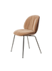 Beetle Soft Dining Chair - Front Upholstered, Conic base, Veneer Shell by Gubi