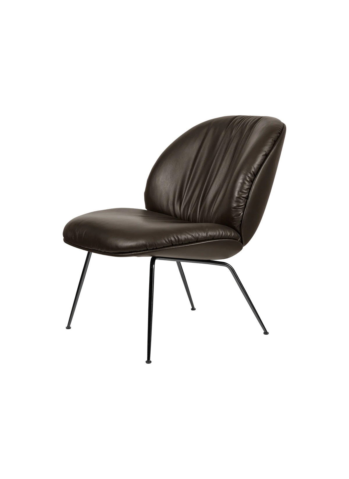 Beetle Soft Lounge Chair - Fully Upholstered, Conic base by Gubi