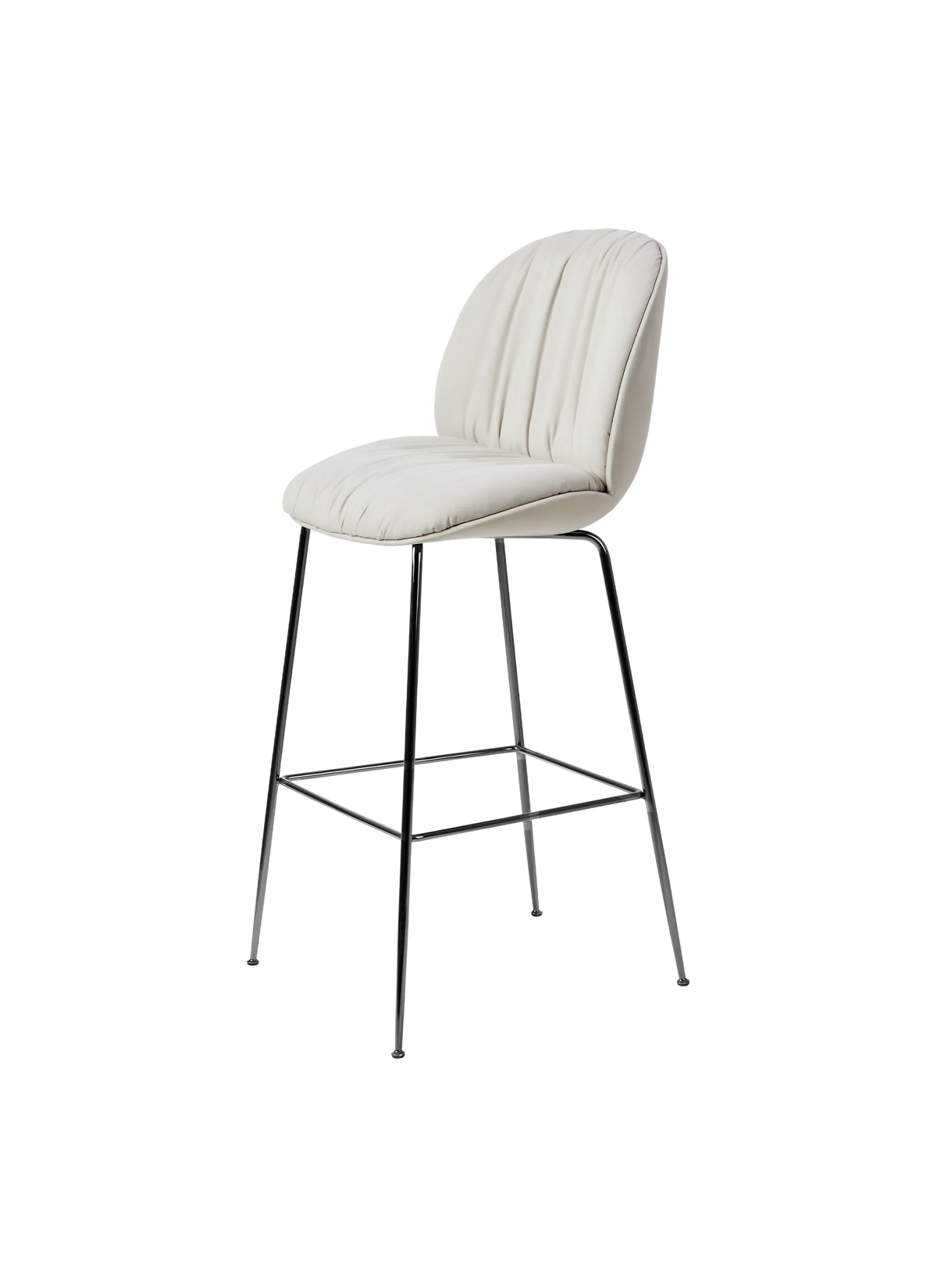 Beetle Soft Bar Chair - Fully Upholstered, 77, Conic base by Gubi