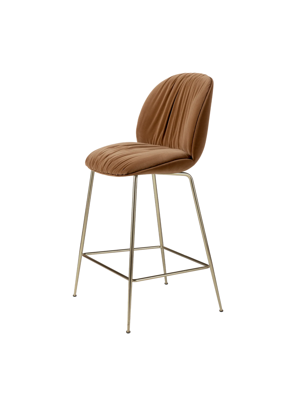 Beetle Soft Counter Chair - Fully Upholstered, 67, Conic base by Gubi