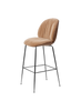 Beetle Soft Bar Chair - Front Upholstered, 77, Conic base, Veneer Shell by Gubi