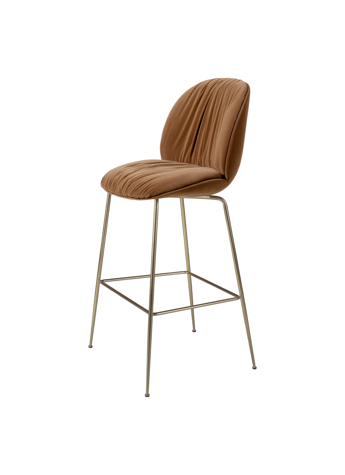Beetle Soft Bar Chair - Fully Upholstered, 77, Conic base by Gubi