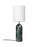 Gubi XL Gravity Floor Lamp with emerald marble base and white shade, modern lighting fixture for stylish interior decor.