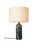 Gubi Gravity Table Lamp with emerald marble base and sleek modern design, ideal for contemporary lighting decor.