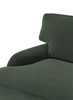 Gubi Flaneur 2-seater sofa in black matte finish with sleek, modern seating design, shown from a front angle.