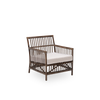 Caroline lounge chair by Sika featuring brown rattan seating with a modern, stylish design for home or lounge areas.