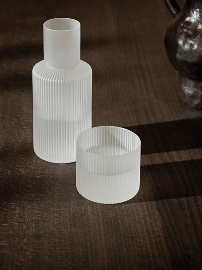 Ripple Glass Carafe Set - Small by Ferm Living
