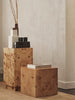 Burl Cube Side Table by Ferm Living